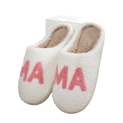 MAMA Plush Cotton Slippers