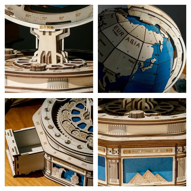 Robotime Globe - 3D Wooden Puzzle