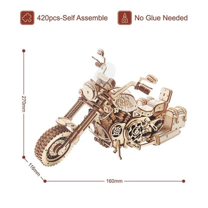 Robotime DIY Motorcycle Wooden Model